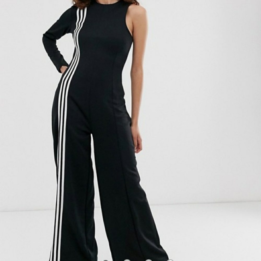 Adidas One Shoulder Tailored Jumpsuit Small NWT